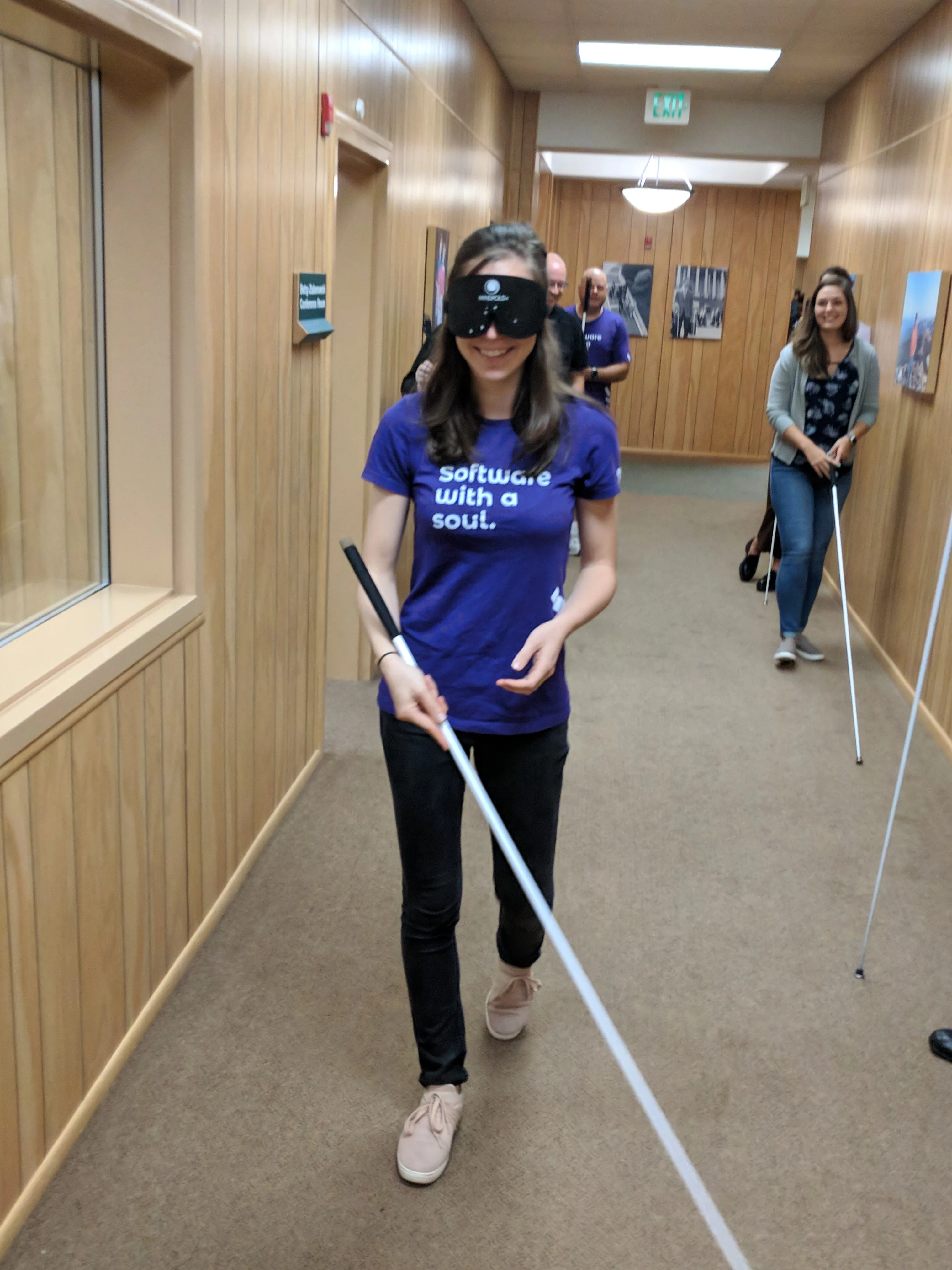 Fearless team member at National Federation of the Blind accessibility training